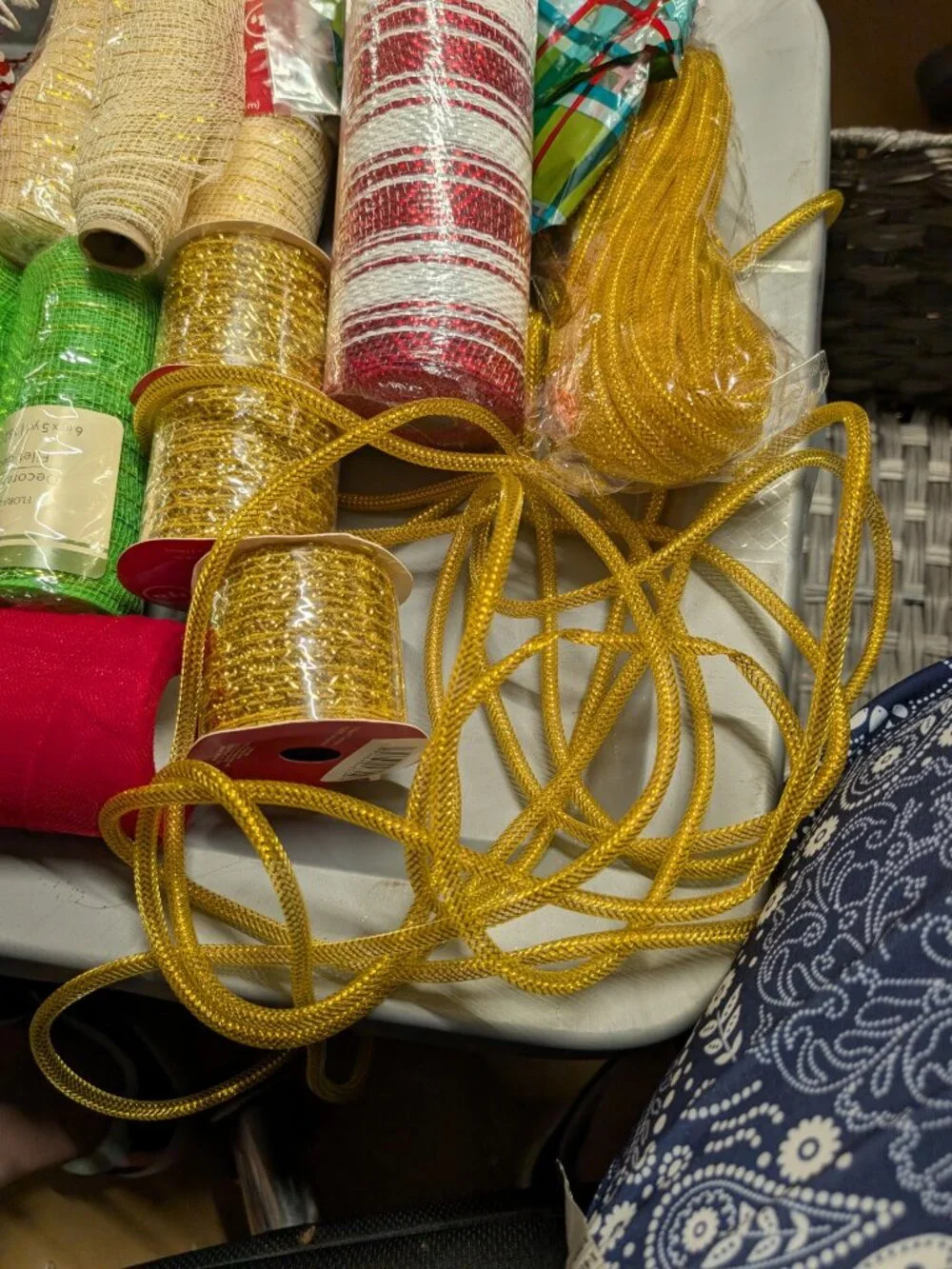 Christmas Craft Lot with LED Lights & Festive Elements